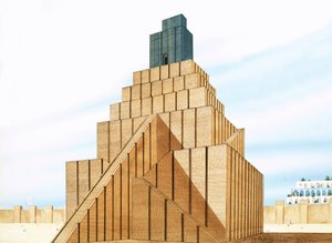 La tour ziggurat à Babylone
