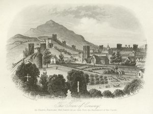 La ville de Conwy, Nord du Pays de Galles - English School