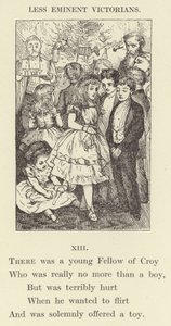 Il y avait un jeune boursier de Croy (gravure) - English School