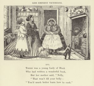 Il y avait une jeune femme de Hook (gravure) - English School