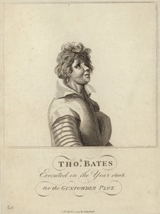 Thomas Bates exécuté en 1606 pour le complot des poudres