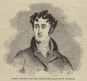 Thomas Campbell, le poète (gravure) - English School