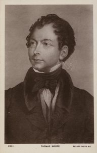Thomas Moore (1779-1852), poète, chanteur et artiste irlandais (litho)