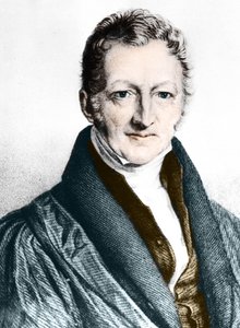 Thomas Robert Malthus (gravure en couleur)