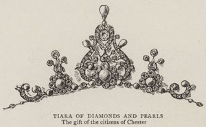 Tiare de diamants et de perles - English School
