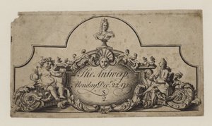 Billet pour Anvers, 22 décembre 1730 - English School