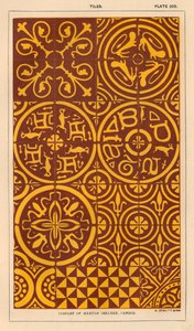 Tiles (colour litho) - English School