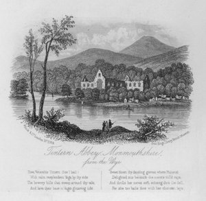 Abbaye de Tintern, Monmouthshire, depuis la Wye