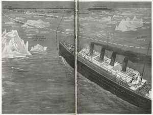 Le Titanic dans la banquise (détail)
