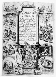 Page de titre de Coryats Crudities, publié en 1611