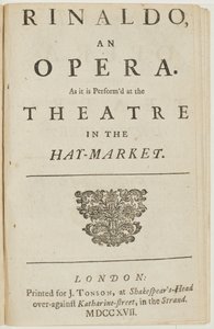Page de titre du livret de l