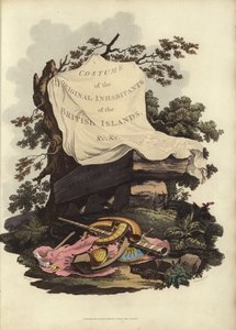 Page de titre de Le Costume des Habitants Originaux des Îles Britanniques
