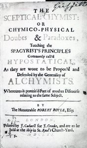 Page de titre de The Sceptical Chymist par Robert Boyle, 1661