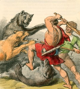 Tom et le Tinker tuant les ours et les lions