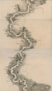 Carte panoramique de Tombleson de la Tamise et de la Medway