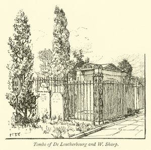 Tombes de De Loutherbourg et W Sharp - English School