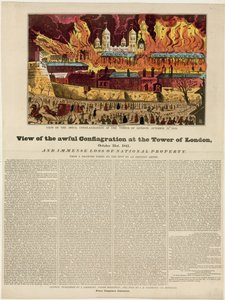 Incendie de la tour de Londres, 1841