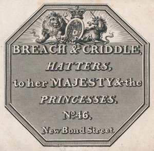 Carte de visite de Breach & Criddle