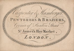 Carte de visite de Carpenter & Hamberger