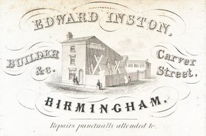 Carte de visite, Edward Inston