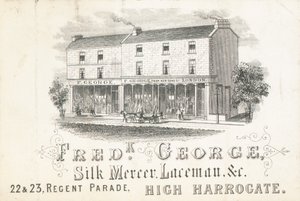 Carte de visite, Frederick George, marchand de soie et dentellier