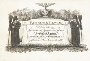 Carte de visite, Pawson & Lewis - English School