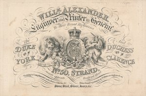 Carte de visite de William Alexander - English School