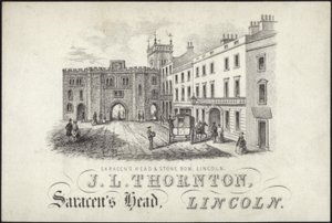 Carte de visite pour J L Thornton - English School
