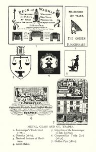 Enseignes commerciales : Métal, verre et huile - English School