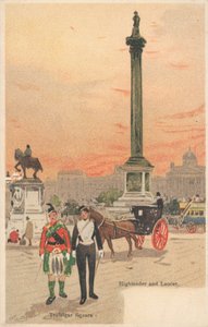 Trafalgar Square, Londres, Highlander et Lancier