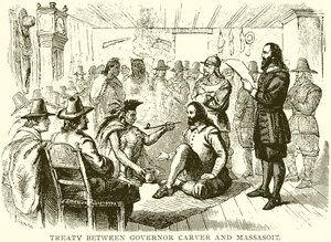 Traité entre le gouverneur Carver et Massasoit
