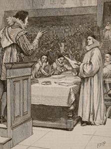 Procès de Buckingham, illustration de Cassells Illustrated History of England - English School