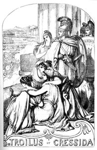 Troïlus et Cressida - Illustration dans "Œuvres complètes de William Shakespeare" 1866 - Les illustrations et la forme générale de cette édition sont empruntées à Shakespeare illustré de Cassell, publié à Londres - English School