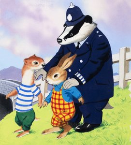 Tufty et le policier blaireau