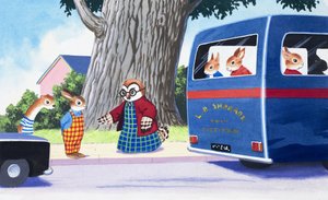 Tufty pense à traverser la route