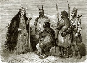 Sorcier tunguse et indigènes - English School