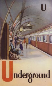 U, Métro (lithographie en couleur)