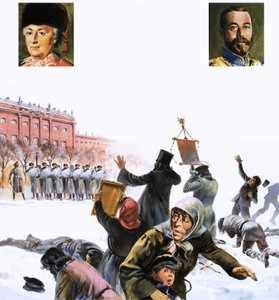 Scène non identifiée de la Révolution russe de 1905