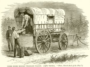 Wagon télégraphique militaire des États-Unis