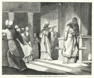 Ozias frappé de lèpre après avoir brûlé de l