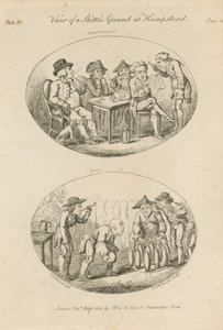 Vue du terrain de quilles à Hampstead - English School