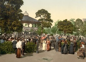 Jardins de la vallée, Harrogate, pub. 1900 - English School