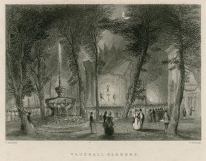 Les jardins de Vauxhall, Londres - English School