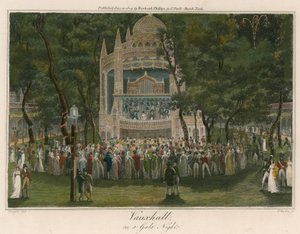 Jardins de Vauxhall, Londres, lors d