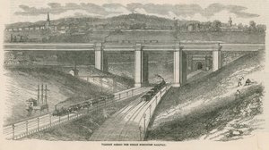 Viaduc sur le chemin de fer Great Northern, Londres - English School