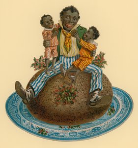 Illustration de pudding de Noël victorien
