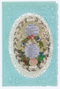 Carte de Saint-Valentin victorienne