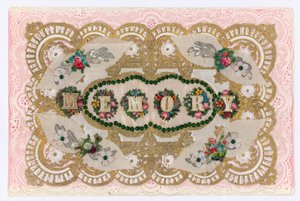 Carte de Saint-Valentin victorienne - English School
