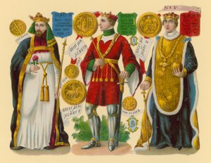 Découpure victorienne : Roi Henri IV, Roi Henri V, Roi Henri VI