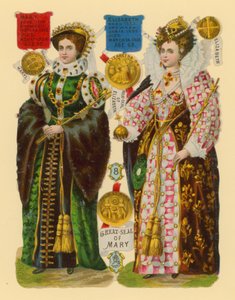 Découpe victorienne : Reine Marie I, Reine Élisabeth I
